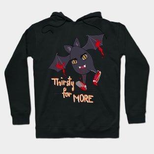 Halloween spoopy bat in black Hoodie